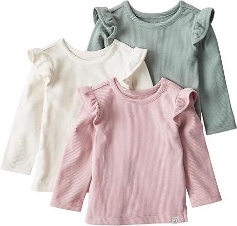 Little Planet by Carter's Unisex-Baby 3-Pack Tops Made with Organic Cotton