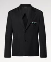 Loose-fitting preppy style blazer