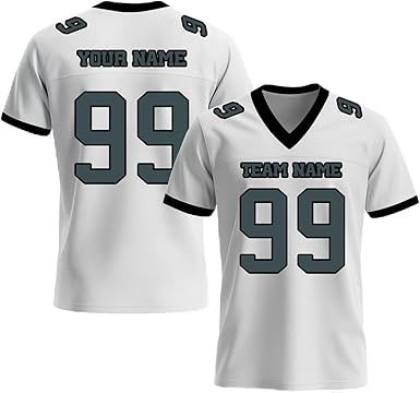 Custom Football Jersey, Personalized Name Number Team Practice Jerseys Football Game Shirt for Men Youth Women Youth