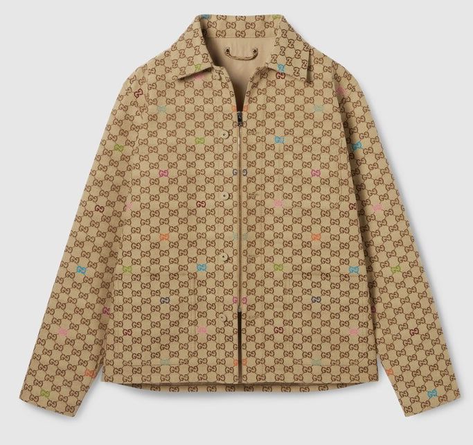 เสื้อแจ็คเก็ต GG canvas jacket