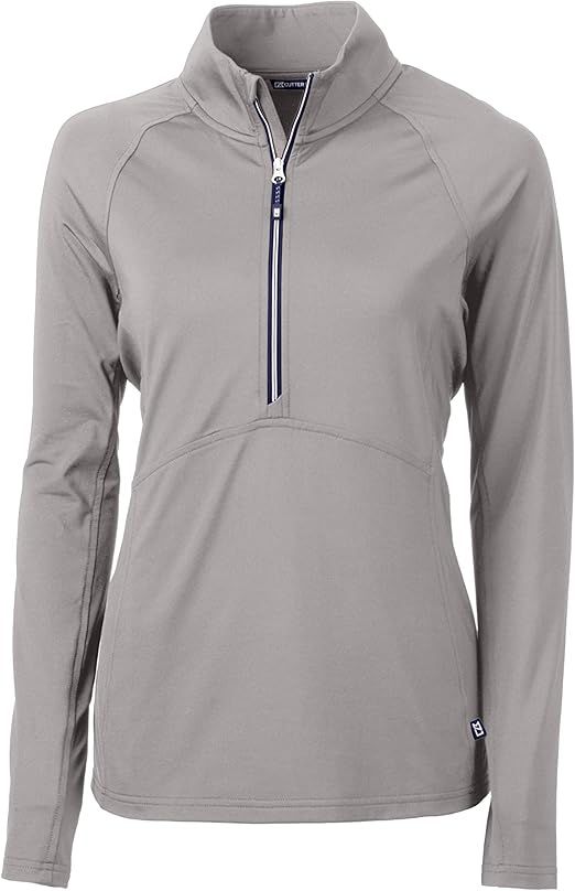 Cutter & Buck Womens Long Sleeve Adapt Eco Knit Half Zip Pullover