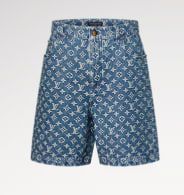 Monogram Denim Shorts