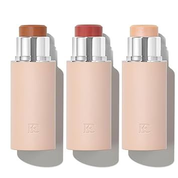 EarthsCure Glow Trio - 3 Piece Set: Bronzer, Blush, and Highlighter. Buildable Cream Sticks For a Luminous, Natural, and Youthful Look