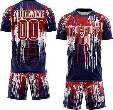 Custom Soccer Practice Jerseys Team Uniform for Men Women Youth, Personalized Sports T-Shirts and Shorts Printed