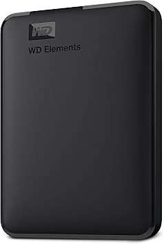 Western Digital WD 5TB Elements Portable External Hard Drive for Windows, USB 3.2 Gen 1/USB 3.0 for PC & Mac, Plug and Play Ready - WDBU6Y0050BBK-WESN