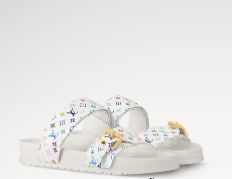 LV x TM - Bom Dia Comfort flat open-heel shoes