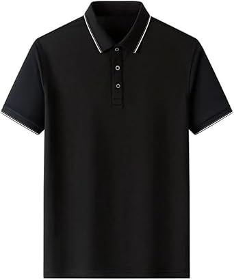 Mens Performance Polo Shirt Athletic Build Quick Drying Sports Fabric Golf Tennis Workout Top