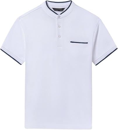 Mayoral Polo s/s Mao Neck for Boys White