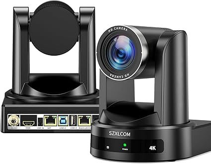 4K PTZ Camera with 20X Optical Zoom AI Auto Tracking HDMI/SDI/USB3.0/RJ45 PTZ Camera for Live Streaming, Video Conference & Church Events, vMix/Zoom/OBS Compatible