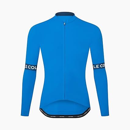 LE COL Men’s Sport Long Sleeve Jersey | Zip Closure Cycling Shirt | Rear Pockets, Sustainable Construction, Relaxed Fit