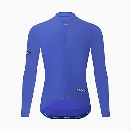 LE COL Men’s Sport Long Sleeve Jersey | Zip Closure Cycling Shirt | Rear Pockets, Sustainable Construction, Relaxed Fit