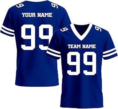Custom Football Jersey, Personalized Name Number Team Practice Jerseys Football Game Shirt for Men Youth Women Youth