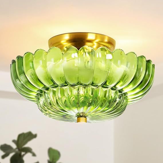 About this item  •   【Semi Flush Mount Design】: Unlike ordinary ceiling lights, this semi-flush mount design sits close to the ceiling, saving valuable overhead clearance. Our semi flush mount ceiling light use elegant shapes made of very heavy and well-m