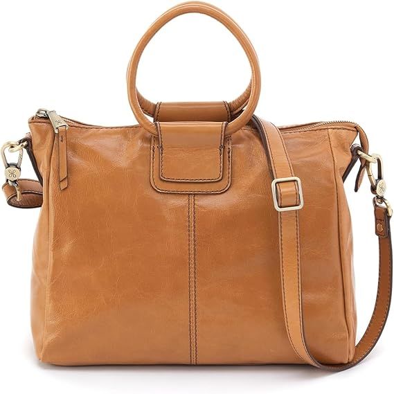 HOBO Sheila Medium Leather Satchel, Crossbody Bag for Women with Top Handle