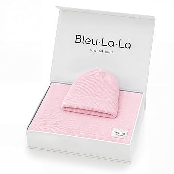 Baby Gift Set - Organic Cotton Newborn Blanket Essentials, Thoughtful Baby Shower & New Baby Gift for Boys & Girls (Luxe - Blush Pink)