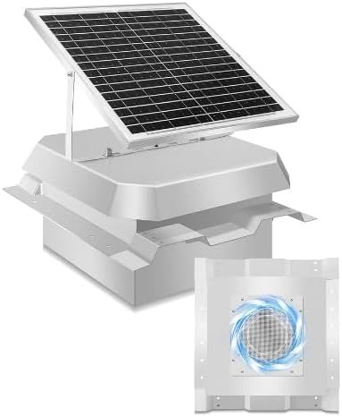 Solar Roof Fan for 3.5”Ribbed Conex Shipping Container, Container Roof Vent, Suitable for Container Houses, Containers, Offices and Cabins