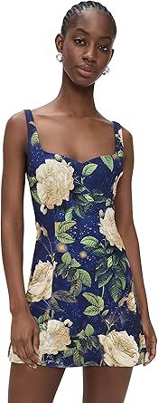 alice + olivia Women's Eve Sweetheart Embellished Mini Dress
