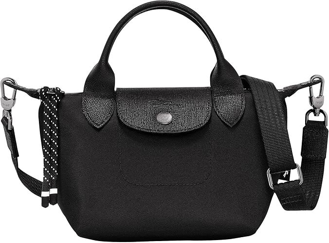 Longchamp 'Le Pliage X-Small Energy Canves Top Handle Tote Shoulder Bag, Black