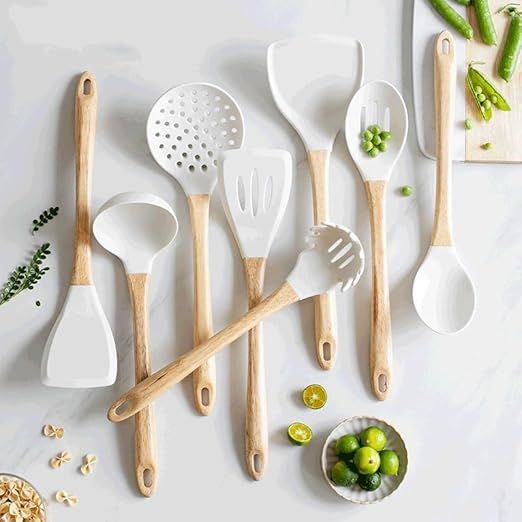 VIDI Non Stick Pot Silicone High-temperature Resistant Shovel Soup Spoon Kitchen Utensils Set