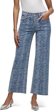 Hudson Women's Rosie High-Rise Wide Leg Ankle Jean