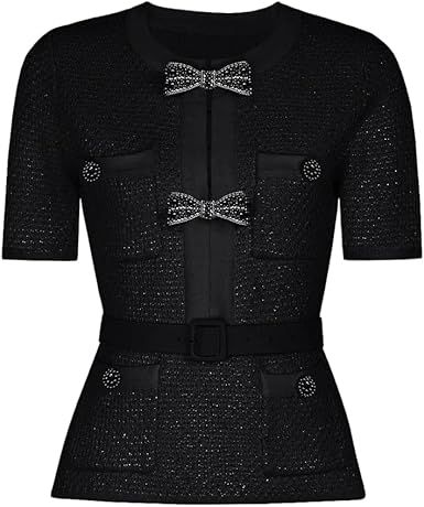 Women's Slim-Fit Knitted Midi Skirt Set, Winter Black Waist-Tightening Sweater, Slim-Fit Straight Knitted Midi Skirt