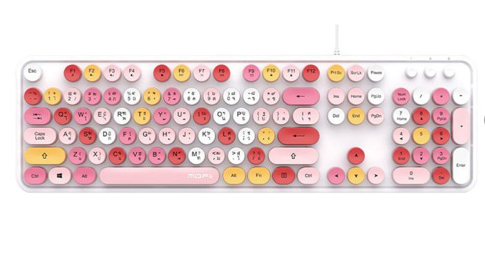 MOFII SWEET K WIRED RETRO KEYBOARD (LIPWHITE) (EN/TH) (1Y)