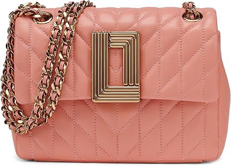 KARL LAGERFELD Paris Women's Laffayette Leather Crossbody Bag With Chain Strap