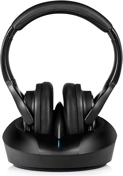Wireless Headphone to Watch TV, Wireless Headphones for TV with Charging Dock, Hi-Fi Stereo Sound,Adjustable Lightweight Rechargeable 10Hrs Battery Ideal Gift for Elderly & Parents
