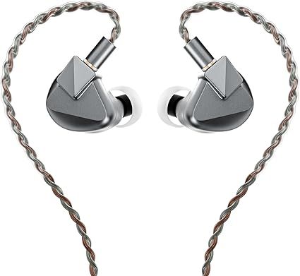 Letshuoer S12 Ultra 14.8mm Planar Driver in Ear Monitor IEM,HiFi Wired Earphones with Detachable 2pin 392-Core Silver-Plated Cable for Musicians Audiophiles (Mocha, 3.5mm/4.4mm Connector)