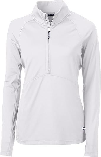 Cutter & Buck Womens Long Sleeve Adapt Eco Knit Half Zip Pullover