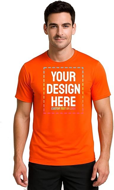 Custom Dry Fit T-Shirts – Moisture-Wicking Short Sleeve Performance Shirt for Men Women Gym Running Workout Sports