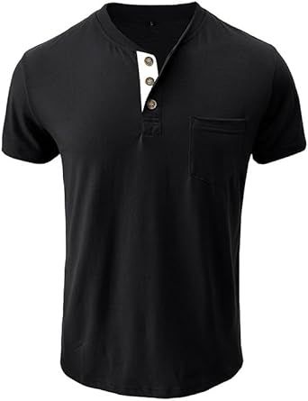 Men Cotton Sports Short-Sleeved Vintage Casual Round-Neck T-Shirt Breathable Sweat-Wicking Vest