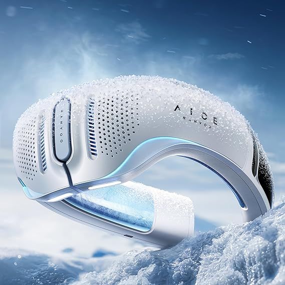 RANVOO AICE LITE Plus 2025 Max Cooling Airflow [No.1 Coolest & Most Durable] Neck Air Conditioner, Ultimate Immersive Personal AC 6000 mAh Rechargeable Neck Fan Blow Cold Air, Gifts for Mom/Dad, White