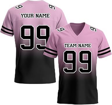 Custom Football Jersey, Personalized Name Number Team Practice Jerseys Football Game Shirt for Men Youth Women Youth