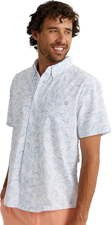 HUK Mens Kona Short Sleeve Shirt | Performance Button Down
