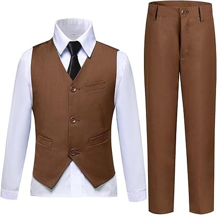 Boys Suits Toddler Formal Suit Set Kids Ring Bearer Outfit for Teen Boys Wedding Tuxedo Communion Dress Clothes