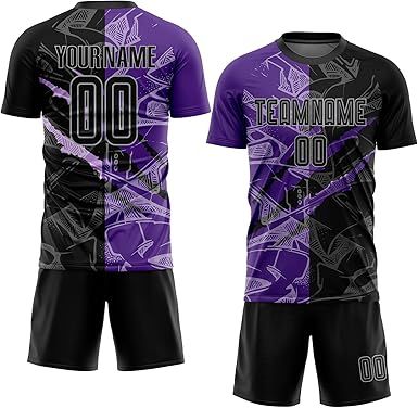 Custom Soccer Practice Jerseys Team Uniform for Men Women Youth, Personalized Sports T-Shirts and Shorts Printed
