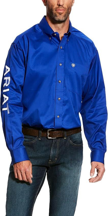 Ariat Mens Team Logo Twill Classic Fit Shirt