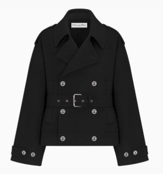 Dior Coats Women's Black