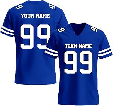 Custom Football Jersey, Personalized Name Number Team Practice Jerseys Football Game Shirt for Men Youth Women Youth