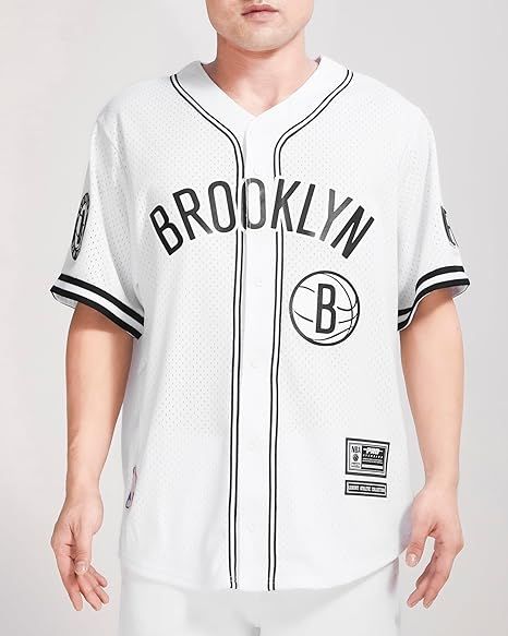 Mens NBA Mesh Button Down Top