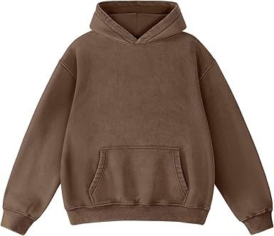 FAIABLE Mens Hoodies Oversized Unisex Acid Wash Hoodie Heavyweight Fleece Vintage Cotton Sweatshirt Men Women Streetwear
