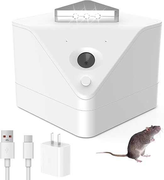 About this Item  •    ?[Intelligent Variable Frequency] Our pest repeller automatically cycles through powerful ultrasonic frequencies to prevent pests from becoming immune. It targets the nervous system of mice and rats, forcing them to leave your home p