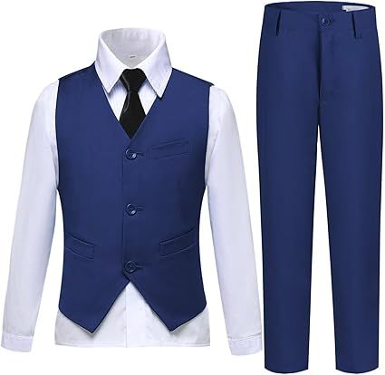 Boys Suits Toddler Formal Suit Set Kids Ring Bearer Outfit for Teen Boys Wedding Tuxedo Communion Dress Clothes
