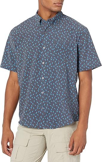 HUK Mens Kona Short Sleeve Shirt | Performance Button Down