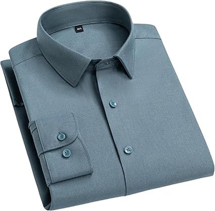 Men's Spring Autumn Solid Business Casual Shirt