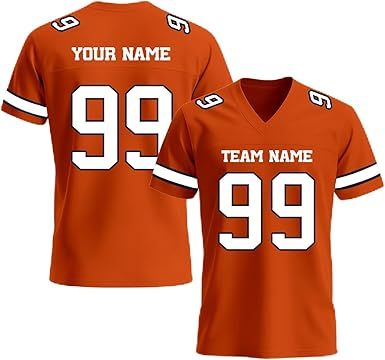Custom Football Jersey, Personalized Name Number Team Practice Jerseys Football Game Shirt for Men Youth Women Youth