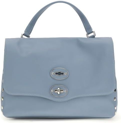 Zanellato Light Blue Calf Leather Bos Taurus Handbag