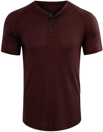 Men's Polyester Round Neck Short Sleeves Fashion Breathable Casual T-Shirt Outdoor Sports