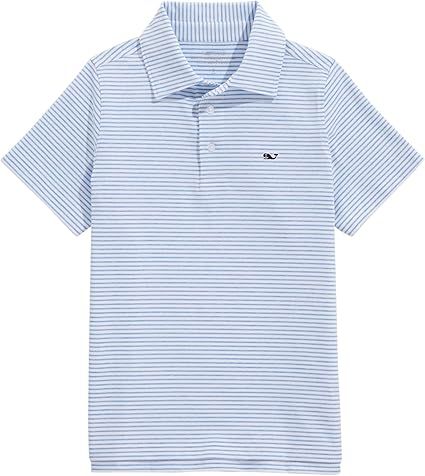 Vineyard Vines Boys Bradley Stripe Sankaty Polo (Toddler/Little Kid/Big Kid)